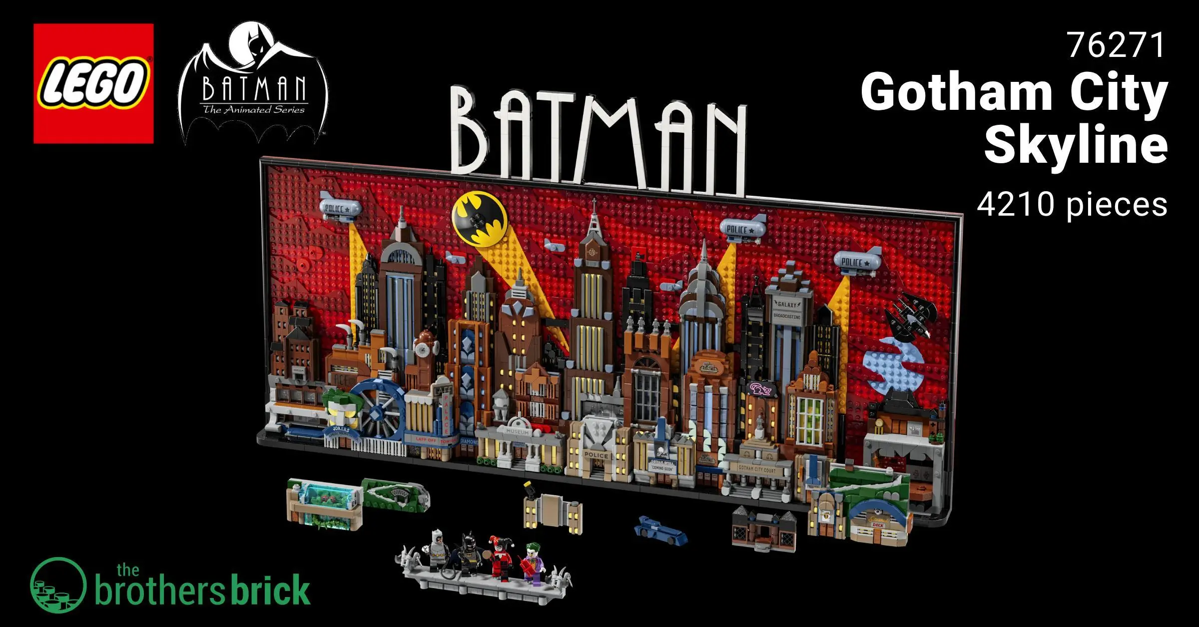 LEGO celebrates Batman: The Animated Series with 76271 Gotham City Skyline art set [News] - The Brothers Brick